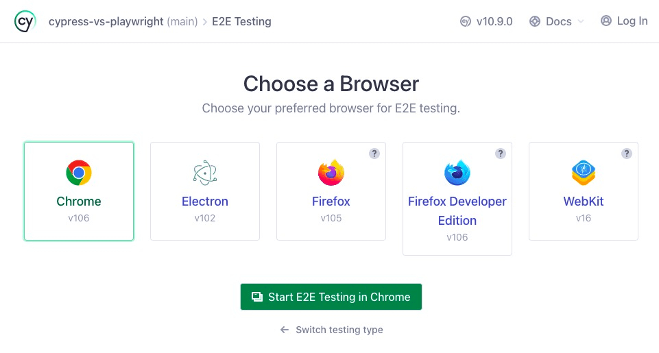 Browser prompt